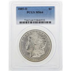1885-O $1 Morgan Silver Dollar Coin PCGS MS64