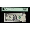 Image 1 : 1995 $1 Federal Reserve Note ERROR Gutterfold on face PCGS 55PPQ
