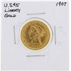 Image 1 : 1907 $5 Liberty Head Half Eagle Gold Coin