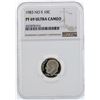 Image 1 : 1983 No S Proof Roosevelt Dime NGC PF69 Ultra Cameo