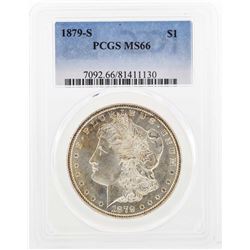 1879-S $1 Morgan Silver Dollar Coin PCGS MS66
