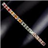 Natural Fancy Multi Color Sapphire Bracelet
