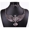Stunning Silver Eagle Necklace Set