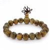 Natural Wood Buddhist Mantra Engraved Prayer Beads