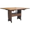 Image 1 : Hutch chair table, bittersweet paint, neat contemporary piece, 42"W X 52"L.