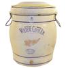 Five gallon Red Wing water cooler w/original bar lid, 3 glaze slips inside lid, great condition.