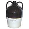 Image 1 : Lehn & Fink, NY., Albany slip & white two handled jug,  handle hairline, 19"H.