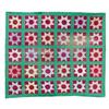 Block "Star" quilt, hand stitched, some fading in three blocks, 68" x 78".