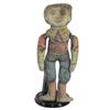 Very early cloth boy doll, 11"H.