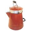 Image 1 : Brown enamel coffee boiler, 14"H.