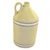 Image 1 : 1-handled blue & white banded jug, 12"H.
