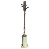 Wooden coat/hat rack made from old painted porch post, 72"H.