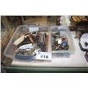 Image 1 : 2 CONTAINERS OF TOOLS, KNIVES, PLIERS, LIGHTERS AND MORE