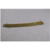 Image 1 : 18K YELLOW GOLD BRACELET (7" WIDE FLEXIBLE WIRE GATE LIKE LINK) RETAIL VALUE $5900