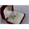 Image 2 : 14K WHITE GOLD LADIES RING SET WITH 3 ROUND WHITE CULTURED PEARLS AND 8 SINGLE CUT DIAMONDS, RETAIL