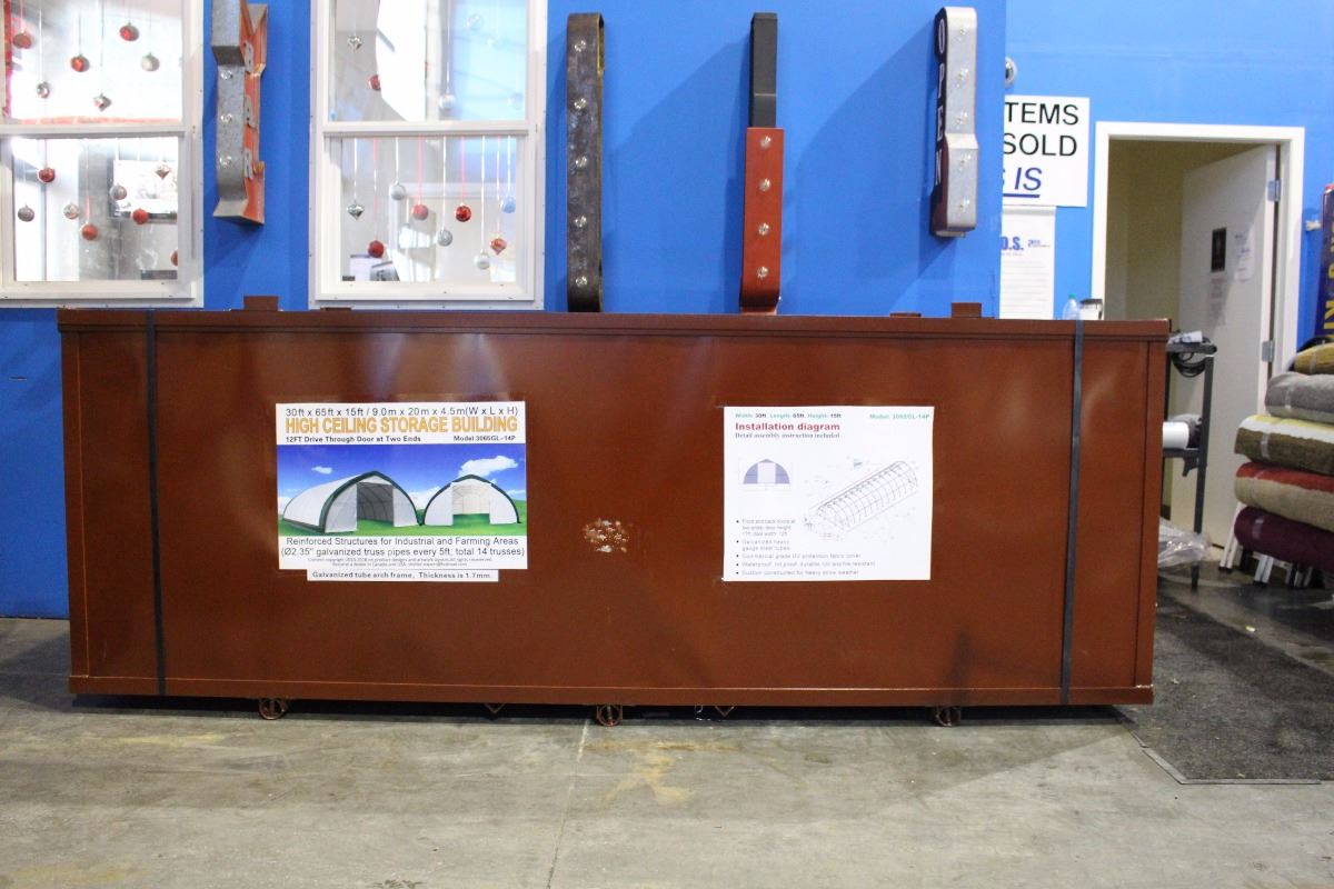 30' X 65' X 15' HIGH CEILING STORAGE BUILDING WITH 12' DRIVE THROUGH ...