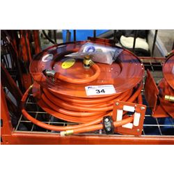 RETRACTABLE AIR HOSE REEL WITH AIR HOSE