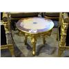 Image 2 : BEAUTIFUL GOLD PAINTED INLAY SIDE TABLE