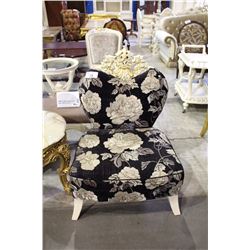 BEAUTIFUL UPHOLSTERED FRENCH STYLE PARLOUR CHAIR