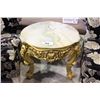 Image 1 : ONYX TOP GOLD PAINTED FRENCH STYLE PARLOUR TABLE