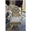 Image 1 : SET OF 6 FRENCH STYLE PAINTED AND UPHOLSTERED DINING CHAIRS