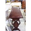 Image 2 : MAHOGANY CARVED ANTIQUE SOFA TABLE