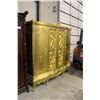 Image 2 : LARGE FRENCH STYLE GOLD PAINTED WARDROBE AND CABINET