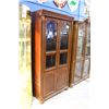 Image 2 : 4 DOOR BEVELED GLASS BOOKCASE CABINET