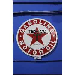 APPROX 2' REPRODUCTION TEXACO GASOLINE MOTOR OIL SIGN