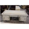 Image 1 : BEAUTIFUL FRENCH STYLE WHITE PAINTED DOUBLE PEDESTAL DESK