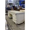 Image 2 : BEAUTIFUL FRENCH STYLE WHITE PAINTED DOUBLE PEDESTAL DESK