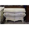 Image 1 : FRENCH BOMBAY STYLE WHITE TOLL PAINTED 3 DRAWER DRESSER
