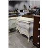 Image 2 : FRENCH BOMBAY STYLE WHITE TOLL PAINTED 3 DRAWER DRESSER