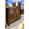 Image 2 : SOLID OAK REFINISHED CANADIANA MIRROR BACK SIDE BOARD