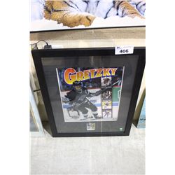 FRAMED WAYNE GRETZKY PRINT