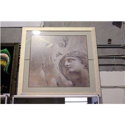 LARGE ROMAN STYLE FRAMED PICTURE