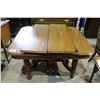 Image 1 : ANTIQUE DINING TABLE WITH 4 LEAFS