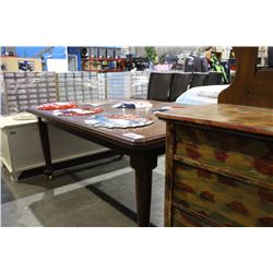 ANTIQUE REFINISHED DINING TABLE