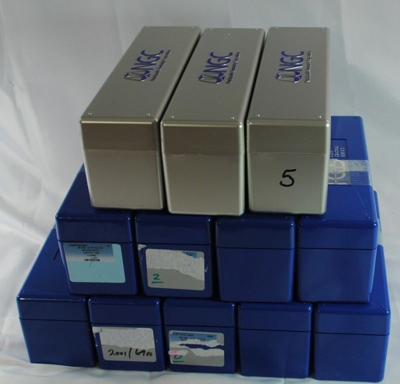LOT OF NICE USED PLASTIC STORAGE BOXES FOR "SLABBED" COINS 9PCGS & 3NGC