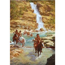 Vanishing Pony Tracks by Howard Terpning