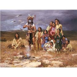 The Shaman and His Magic Feathers by Howard Terpning