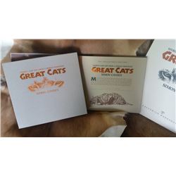 THE GREAT CATS W/ PROWLER  by Simon Combes   COLL. BOOK & PRINT