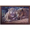 Image 2 : Maneaters of Tsavo By John Banovich Studio Edition: • Canvas: 38" x 60” Framed
