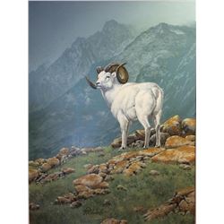 "Dall Sheep" by Guy Coheleach  (born 1933)