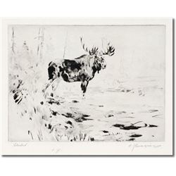 "An Old Fighter" by Carl Rungius