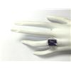 Image 4 : 7.50CTW Natural Amethyst And Diamond Ring In 14K White Gold