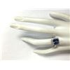 Image 4 : 3.72CTW Natural Blue Tanzanite And Diamond Ring In 14K White Gold
