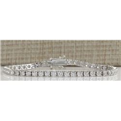 4.80CTW Natural Diamond Bracelet In 14K Solid White Gold