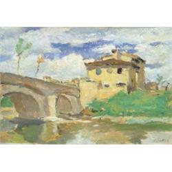 Fényes Adolf (1867-1945) Folyópart