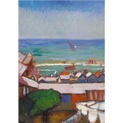 Iványi Grünwald Béla (1867-1940) Alassio-i tengerpart